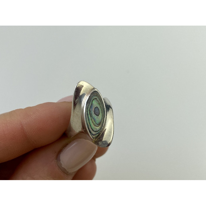 Sky Jewelry Серебряное кольцо с камнем галиотис