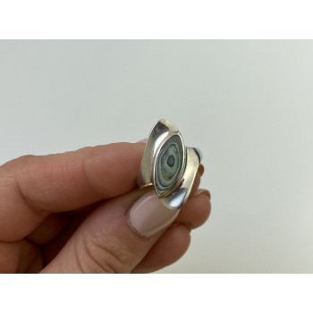 Sky Jewelry Серебряное кольцо с камнем галиотис