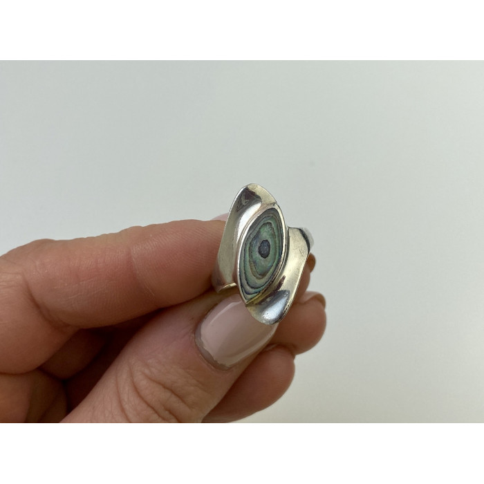 Sky Jewelry Серебряное кольцо с камнем галиотис