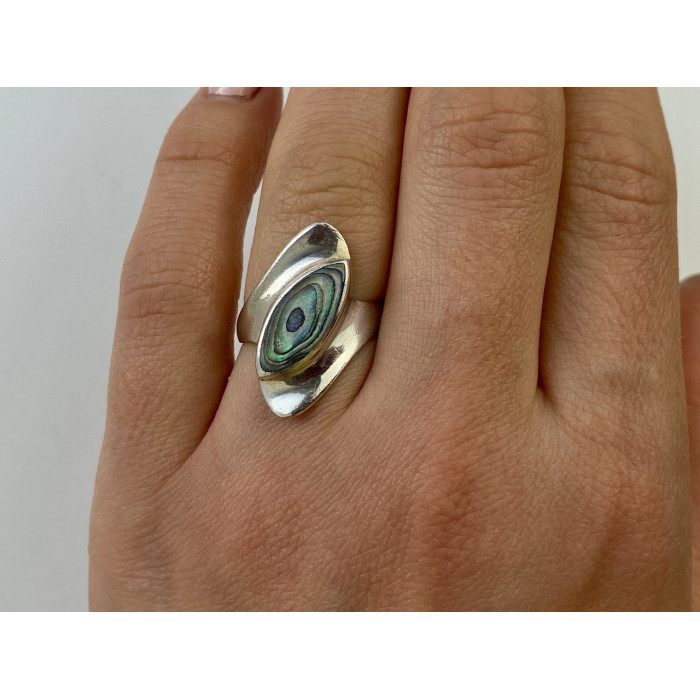 Sky Jewelry Серебряное кольцо с камнем галиотис