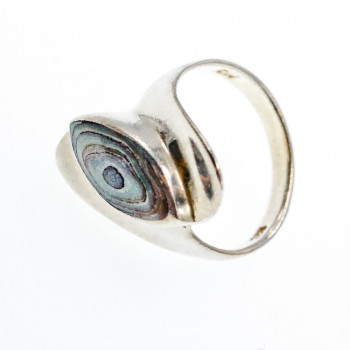 Sky Jewelry Серебряное кольцо с камнем галиотис