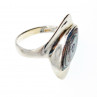 Sky Jewelry Серебряное кольцо с камнем галиотис