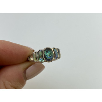 Sky Jewelry Серебряное кольцо с камнем галиотис  Ракушка