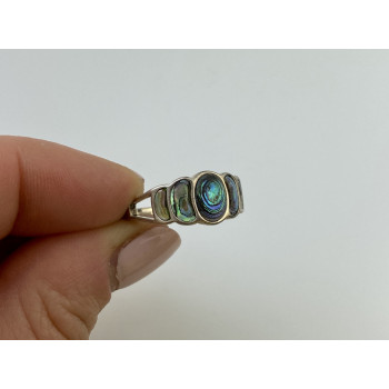 Sky Jewelry Серебряное кольцо с камнем галиотис  Ракушка
