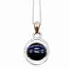 Sky Jewelry Серебряная цепочка с кулоном оникс