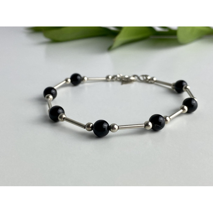Sky Jewelry Серебряный браслет с ониксом