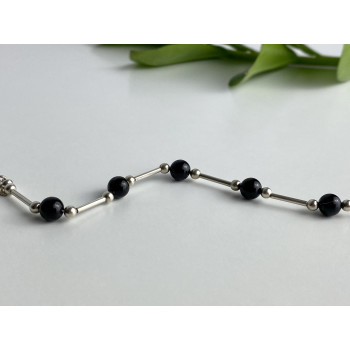 Sky Jewelry Серебряный браслет с ониксом