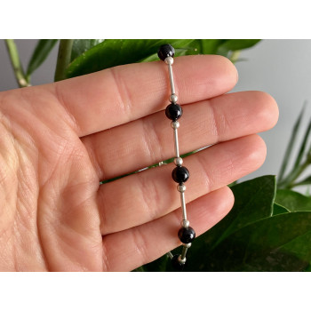 Sky Jewelry Серебряный браслет с ониксом