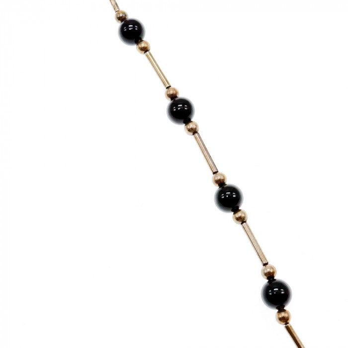 Sky Jewelry Серебряный браслет с ониксом