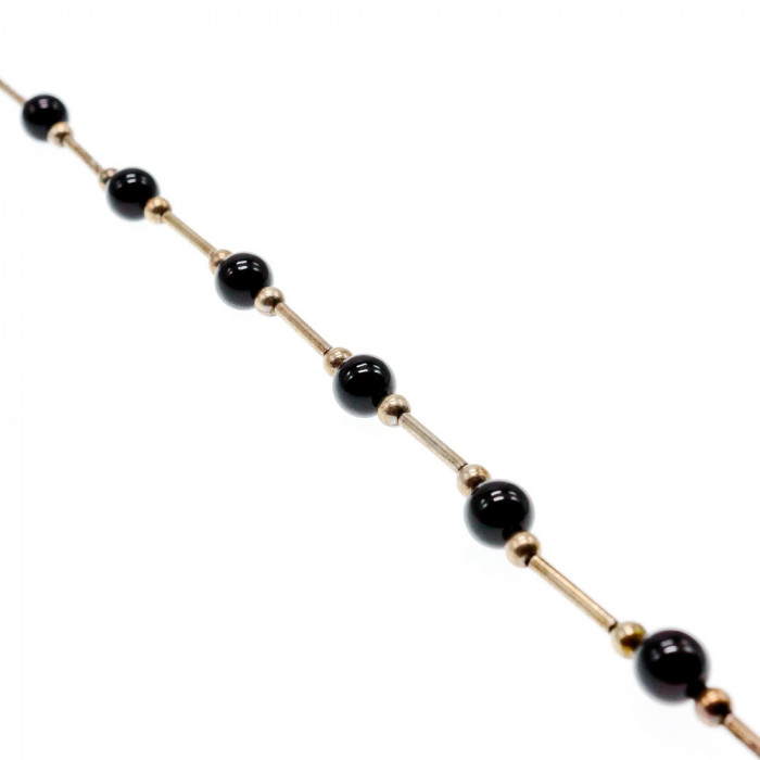 Sky Jewelry Серебряный браслет с ониксом