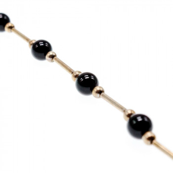 Sky Jewelry Серебряный браслет с ониксом