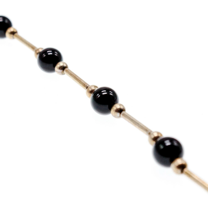 Sky Jewelry Серебряный браслет с ониксом