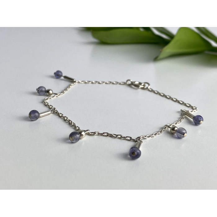 Sky Jewelry Серебряный браслет с ювелирным стеклом