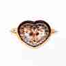 Sky Jewelry Серебряное кольцо в позолоте с Морганитом