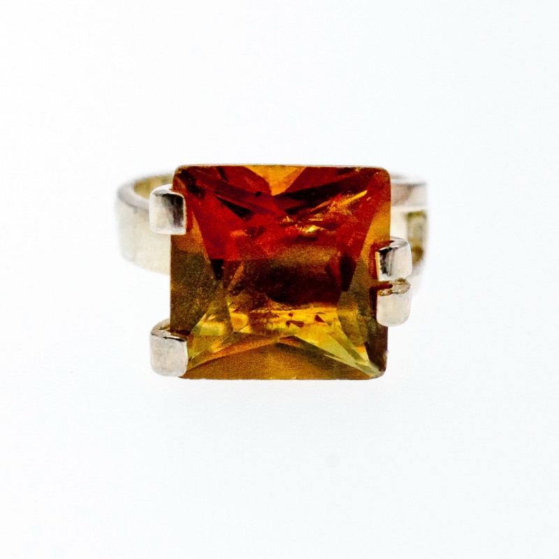 Sky Jewelry Серебряное винтажное кольцо с гелиодором