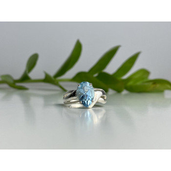 Sky Jewelry Серебряное кольцо 925 проба с топазом