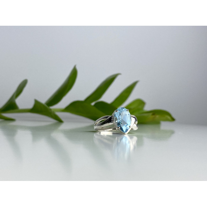 Sky Jewelry Серебряное кольцо 925 проба с топазом