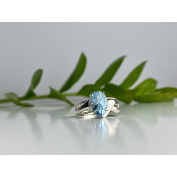 Sky Jewelry Серебряное кольцо 925 проба с топазом