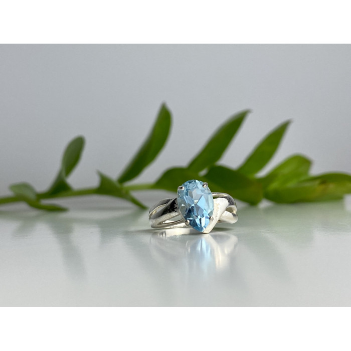 Sky Jewelry Серебряное кольцо 925 проба с топазом