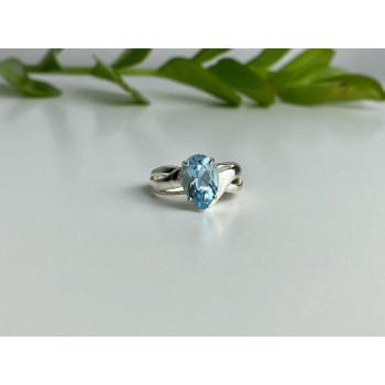 Sky Jewelry Серебряное кольцо 925 проба с топазом