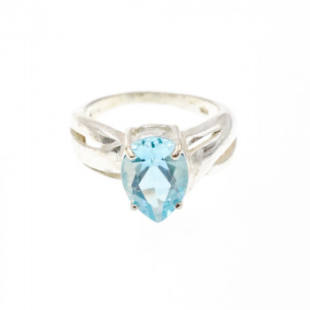 Sky Jewelry Серебряное кольцо 925 проба с топазом