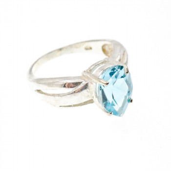 Sky Jewelry Серебряное кольцо 925 проба с топазом