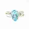 Sky Jewelry Серебряное кольцо 925 проба с топазом