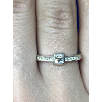 Sky Jewelry Серебряное кольцо с фианитами