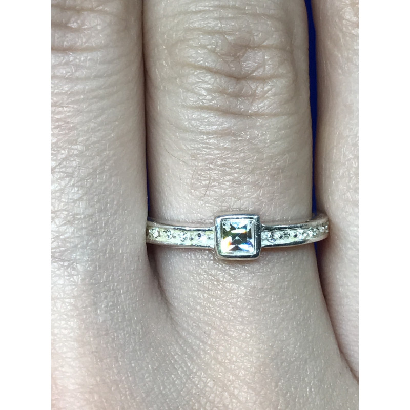 Sky Jewelry Серебряное кольцо с фианитами