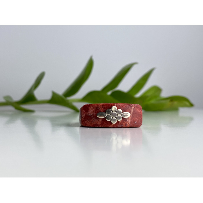 Sky Jewelry Серебряное эксклюзивное кольцо Коралл