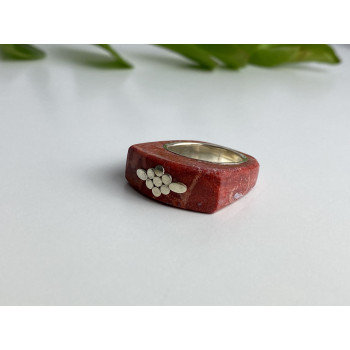 Sky Jewelry Серебряное эксклюзивное кольцо Коралл