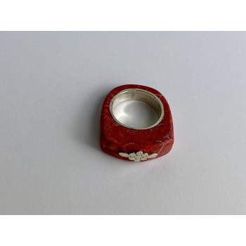 Sky Jewelry Серебряное эксклюзивное кольцо Коралл