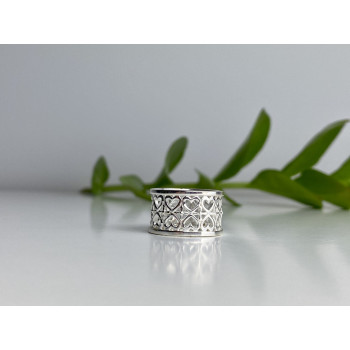 Sky Jewelry Серебряное кольцо 925 проба Сердца