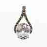 Sky Jewelry Серебряный Кулон с Фианитом и Марказитом