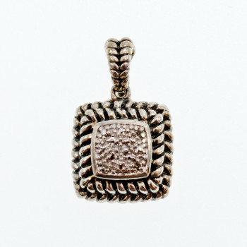 Sky Jewelry Серебряный кулон с Бриллиантами