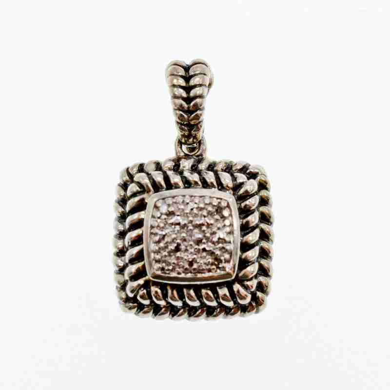Sky Jewelry Серебряный кулон с Бриллиантами