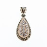Sky Jewelry Серебряный Кулон с Фианитом и Марказитом  Капля