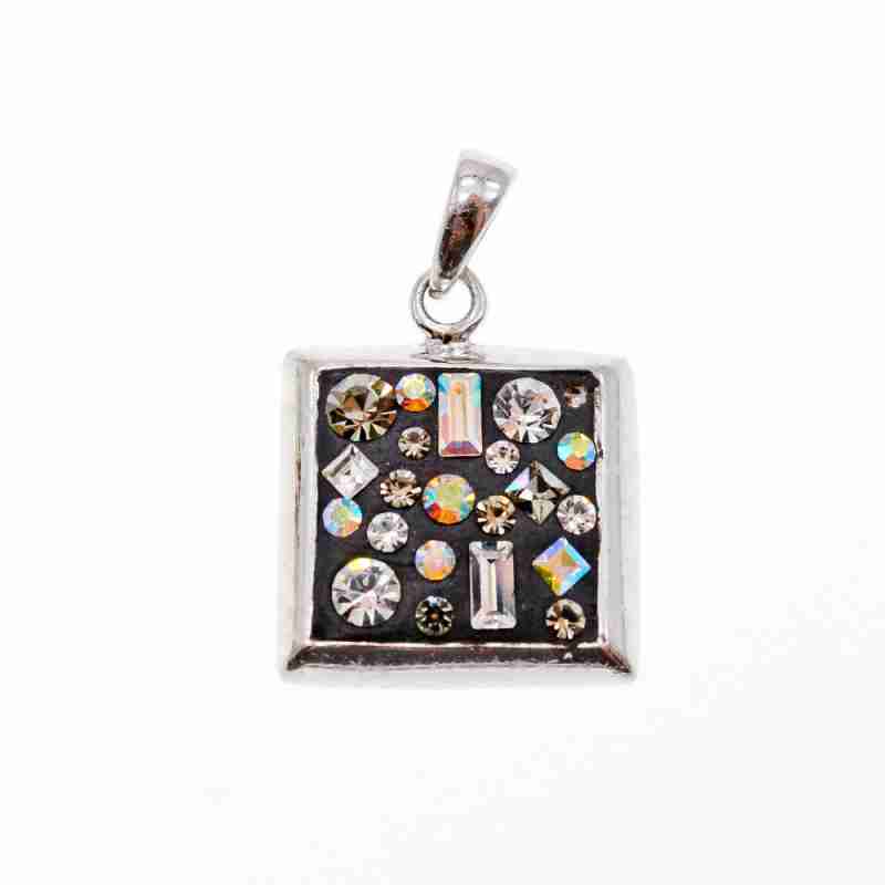 Sky Jewelry Серебряный Кулон с фианитами и эмалью Эксклюзив
