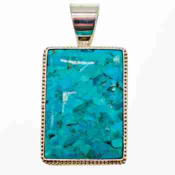 Sky Jewelry Серебряный кулон с Бирюзой 925 проба