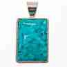 Sky Jewelry Серебряный кулон с Бирюзой 925 проба