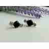 Sky Jewelry Серьги с ониксом и фианитами