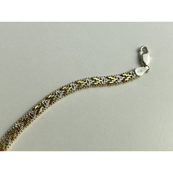 Sky Jewelry Серебряный браслет с позолотой 925 пробы Italy