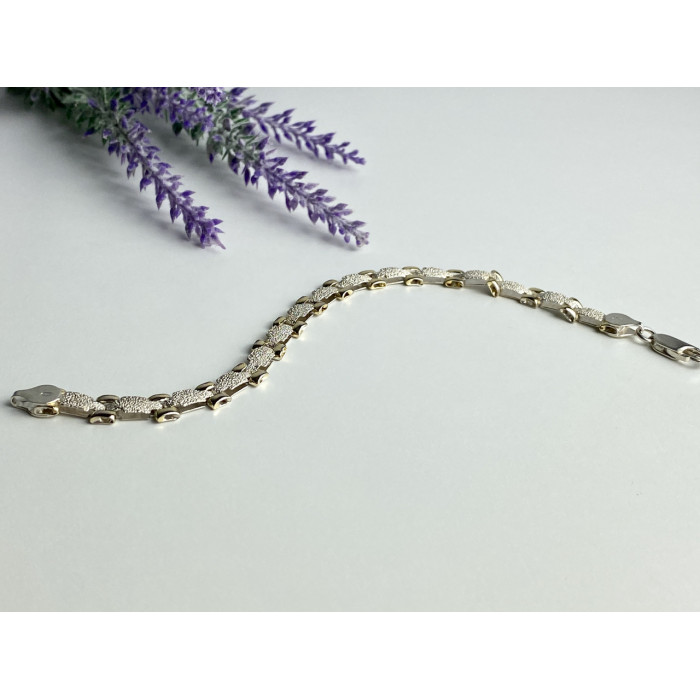 Sky Jewelry Серебряный браслет со вставками из позолоты Италия