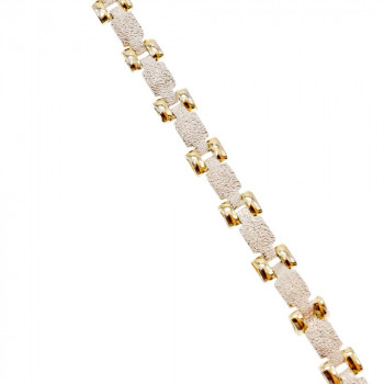 Sky Jewelry Серебряный браслет со вставками из позолоты Италия