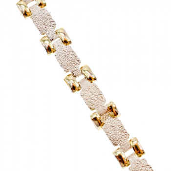 Sky Jewelry Серебряный браслет со вставками из позолоты Италия