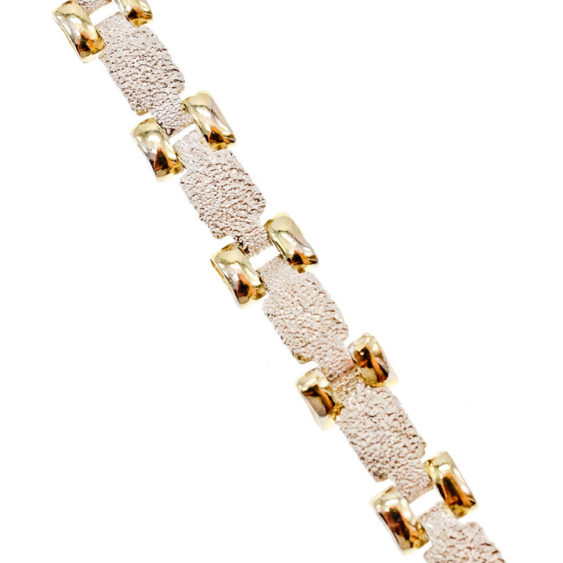 Sky Jewelry Серебряный браслет со вставками из позолоты Италия