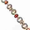 Sky Jewelry Серебряный браслет 925 проба с Альмандином и Марказитом