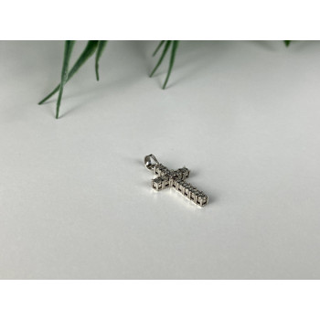 Sky Jewelry Серебряный крестик 925 проба с бриллиантами
