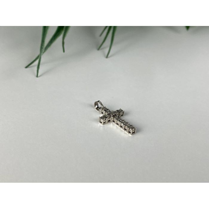 Sky Jewelry Серебряный крестик 925 проба с бриллиантами