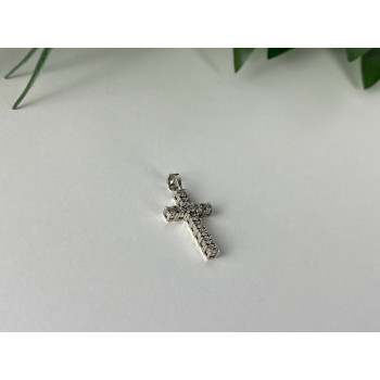 Sky Jewelry Серебряный крестик 925 проба с бриллиантами